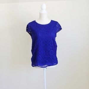 Royal Blue M.S.S.P Lace Blouse